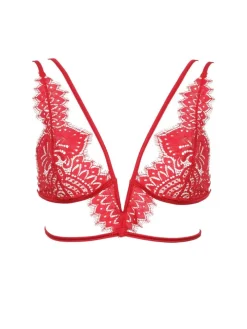 Triangel Longline BLACK SWAN BH aus Spitze von Prelude Milano