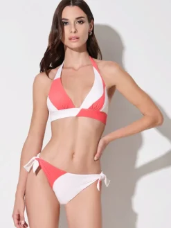 Triangel-Bikini BOLLE ecru-pink von Ritratti Mare