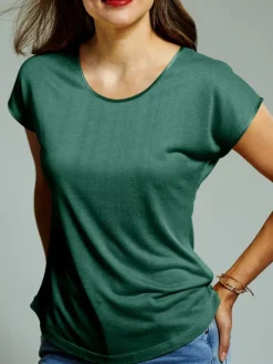 T-Shirt CINDA von Kokon Zwo mit Seide und Leinen