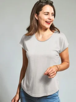 T-Shirt CINDA von Kokon Zwo mit Seide und Leinen