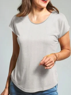 T-Shirt CINDA von Kokon Zwo mit Seide und Leinen