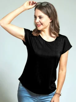 T-Shirt CINDA von Kokon Zwo mit Seide und Leinen