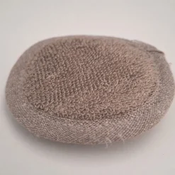 Waschschwamm Halbleinen Frottee taupe von Aleta