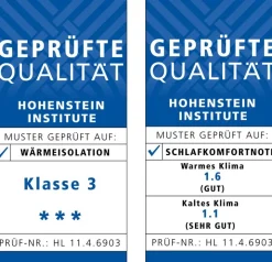 Winterdecke MOSCHUS ROYAL warm von Häussling Füllung 100% Daune