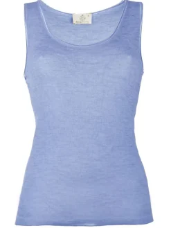 Wolle-Seide Camisole Top RUGIADA SL pflanzlich gefärbt uni Madiva Ecofuture®