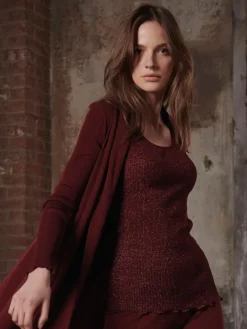 Wolle-Seide GLITZER TOP von Oscalito