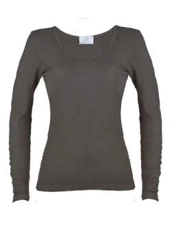 Wolle-Seide Langarm Shirt RUGIADA ML pflanzlich gefärbt von Madiva Ecofuture®