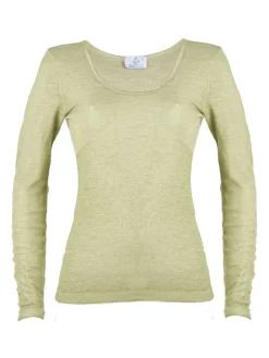 Wolle-Seide Langarm Shirt RUGIADA ML pflanzlich gefärbt von Madiva Ecofuture®