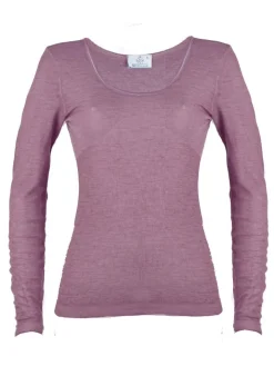 Wolle-Seide Langarm Shirt RUGIADA ML Pflanzenfarbe von Madiva Ecofuture®