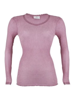 Wolle-Seide Langarm Shirt BREEZE M/L gerippt Madiva Ecofuture®