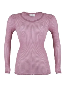 Wolle-Seide Langarm Shirt BREEZE M/L gerippt Madiva Ecofuture®