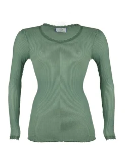 Wolle-Seide Langarm Shirt BREEZE M/L gerippt Madiva Ecofuture®