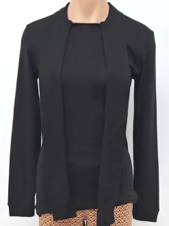 Wolle-Seide Langarmshirt BRISEIDE Schleife von Boglietti