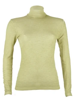Wolle-Seide Rollkragenshirt BRINA Pflanzenfarbe von Madiva Ecofuture®