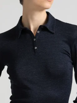 Wolle-Seide Shirt mit Polo-Kragen BRISEIDE von Boglietti