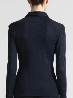 Wolle-Seide Shirt mit Polo-Kragen BRISEIDE von Boglietti