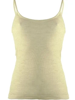 Wolle-Seide Spaghetti Top RUGIADA S/S glatt von Madiva Ecofuture®