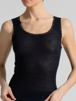 Wolle-Seide Träger Unterhemd OROSEI von Boglietti