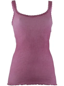 Wolle-Seide Träger-Top BREEZE S/S gerippt von Madiva Ecofuture®