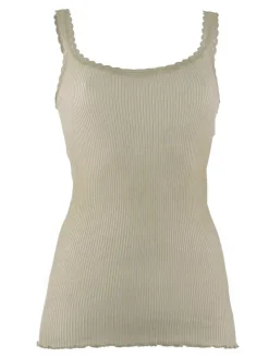 Wolle-Seide Träger-Top BREEZE S/S gerippt von Madiva Ecofuture®