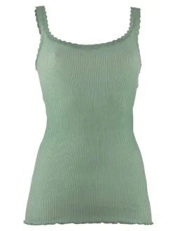 Wolle-Seide Träger-Top BREEZE S/S gerippt von Madiva Ecofuture®