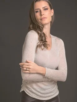 Zartes Voile LANGARM SHIRT  mit Kaschmir von Artimaglia